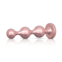 Набір анальних іграшок Rosy Gold - Metal Butt Plug Set 3 Pieces — Просмотреть изображение 4