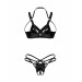 Комплект Obsessive Keira Lise 2-pcs crotchless set S/M