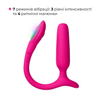 Анальна смарт-вібропробка Lovense Lush Anal, дуже потужна, LED-підсвічування — Переглянути зображення 5