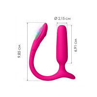 Анальна смарт-вібропробка Lovense Lush Anal, дуже потужна, LED-підсвічування — Переглянути зображення 3