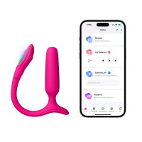Анальна смарт-вібропробка Lovense Lush Anal, дуже потужна, LED-підсвічування — Переглянути зображення 1