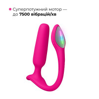 Анальна смарт-вібропробка Lovense Lush Anal, дуже потужна, LED-підсвічування — Переглянути зображення 4
