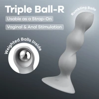 Анальний стимулятор-намистини Satisfyer Triple Ball-R Grey — Переглянути зображення 12