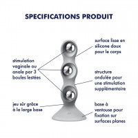 Анальный стимулятор-бусины Satisfyer Triple Ball-R Grey — Просмотреть изображение 5