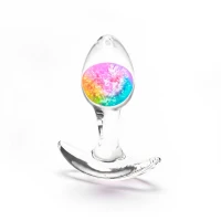 Анальна пробка NS Novelties Cosmic Glams - Small - Rainbow — Переглянути зображення 1