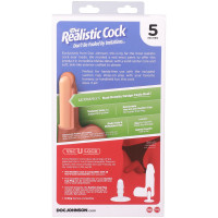 Фалоімітатор Doc Johnson The Realistic Cock ULTRASKYN - 5 Inch with Balls Caramel — Переглянути зображення 11