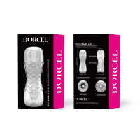 Мастурбатор Dorcel Double OO, двусторонний, два рельефа
