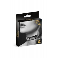 Чокер со стразами Bijoux Pour Toi - SLAVE, натуральная кожа