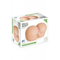 Мастурбатор-попка Real Body — Nice Ass, два входи: вагіна та попка — Переглянути зображення 3