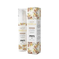 Масажна олія EXSENS Hot Vanilla 50мл розігрівальна, без цукру, без парабенів, їстівна — Переглянути зображення 1