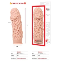 Насадка на член Kokos Extreme Sleeve ES.12 розмір M, потовщувальна, стимулюючий рельєф — Переглянути зображення 5