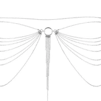 Ланцюжок трусики або ліф Bijoux Indiscrets Magnifique Waist Chain - silver, прикраса на тіло — Переглянути зображення 2