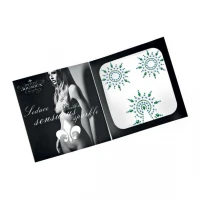 Пестіс з кристалів Petits Joujoux Gloria set of 3 - Green/Blue, прикраса на груди та вульву — Переглянути зображення 3