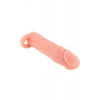 Насадка на член Real Body — Real Extender HUGY з відкритою головкою та кільцем для мошонки — Просмотреть изображение 2