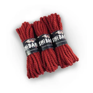 Бавовняна мотузка для шібарі Feral Feelings Shibari Rope, 8 м червона