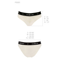 Трусики с широкой резинкой и кружевом Passion PS001 PANTIES M, ecru