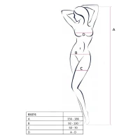 Ажурний бодістокінг з панчохами Passion BS082 red — Переглянути зображення 4