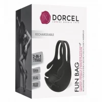 Ерекційне кільце з вібрацією і стимуляцією мошонки Dorcel FUN BAG, перезаряджуване — Переглянути зображення 8