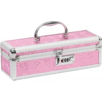 Кейс для зберігання секс-іграшок BMS Factory - The Toy Chest Lokable Vibrator Case Pink з кодовим за — Переглянути зображення 2