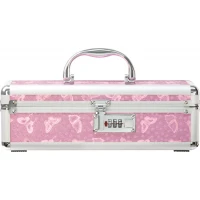 Кейс для зберігання секс-іграшок BMS Factory - The Toy Chest Lokable Vibrator Case Pink з кодовим за — Переглянути зображення 1