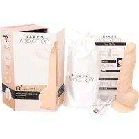 Фалоімітатор з вібрацією та ротацією Naked ADDICTION James 8″ Rotating &amp; Vibrating Dong, пульт ДК — Переглянути зображення 7