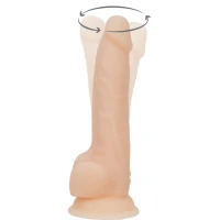 Фалоімітатор з вібрацією та ротацією Naked ADDICTION James 8″ Rotating &amp; Vibrating Dong, пульт ДК — Переглянути зображення 2
