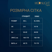 Відверта мінісукня Moonlight Model 18 XS-L Black, зі вставками із великої сітки