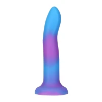 Фалоімітатор, що світиться в темряві, ADDICTION Rave 8″ Glow in the Dark Dildo Blue Purple, 20,3 см — Переглянути зображення 1