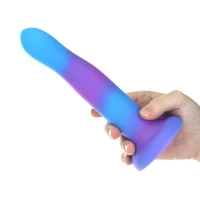 Фалоімітатор, що світиться в темряві, ADDICTION Rave 8″ Glow in the Dark Dildo Blue Purple, 20,3 см — Переглянути зображення 5