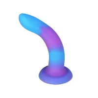 Фалоімітатор, що світиться в темряві, ADDICTION Rave 8″ Glow in the Dark Dildo Blue Purple, 20,3 см — Переглянути зображення 2