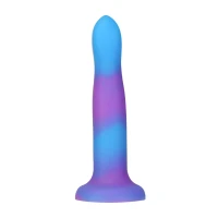 Фалоімітатор, що світиться в темряві, ADDICTION Rave 8″ Glow in the Dark Dildo Blue Purple, 20,3 см — Переглянути зображення 3