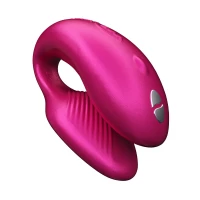 Смарт-вібратор для пар We-Vibe Chorus Cosmic Pink, сенсорне керування вібраціями стисненням пульта — Переглянути зображення 1