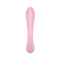 Двусторонний вибратор-кролик Satisfyer Triple Oh Pink, 3 мотора, рукоятка-массажер