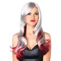Leg Avenue Allure Multi Color Wig Grey/Red — Переглянути зображення 1