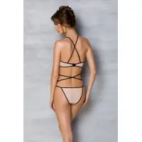 Комплект білизни Passion CHIKA SET, XXL/XXXL, cream, топ, трусики — Просмотреть изображение 7