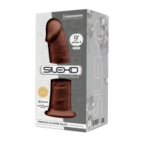 Фалоімітатор SilexD Oscar Brown (MODEL 2 size 9in), двошаровий, силікон + Silexpan, діаметр 5,4см — Переглянути зображення 3