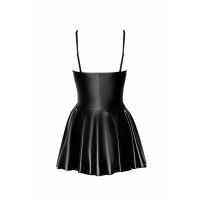 Сукня Noir Handmade F308 Dreamer, 3XL, міні, під латекс, відкриті плечі, спідниця кльош, блискавка спереду — Переглянути зображення 6