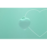 Мини-вибратор «Сердечко» FairyGasm PleasureStone green, 9 режимов, на шнурке