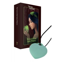 Мінівібратор «Сердечко» FairyGasm PleasureStone green, 9 режимів, на шнурку — Переглянути зображення 1