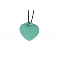 Мини-вибратор «Сердечко» FairyGasm PleasureStone green, 9 режимов, на шнурке