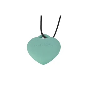 Мінівібратор «Сердечко» FairyGasm PleasureStone green, 9 режимів, на шнурку