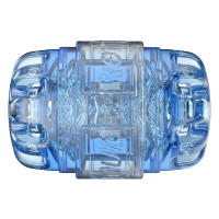 Мастурбатор Fleshlight Quickshot Turbo Blue Ice, компактний, наскрізний, підійде для пар та мінету