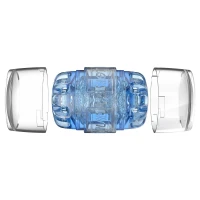 Мастурбатор Fleshlight Quickshot Turbo Blue Ice, компактний, чудово для пар і мінету — Переглянути зображення 8