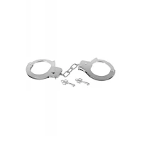 Металеві наручники Fetish Tentation Adjustable metal wrist cuffs, 2 ключі — Просмотреть изображение 3