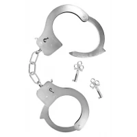 Металеві наручники Fetish Tentation Adjustable metal wrist cuffs, 2 ключі — Просмотреть изображение 2