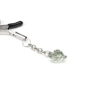 Затискачі для сосків із сердечком Liebe Seele Glow-in-dark Nipple Clamps Green, світяться в темряві — Переглянути зображення 2
