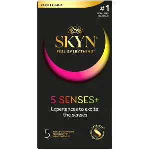 Безлатексні преміум-презервативи SKYN 5 Senses, 5 видів (5 шт)