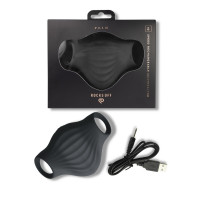 Мастурбатор Rocks Off Palm Black, петли для пальцев, 10 режимов