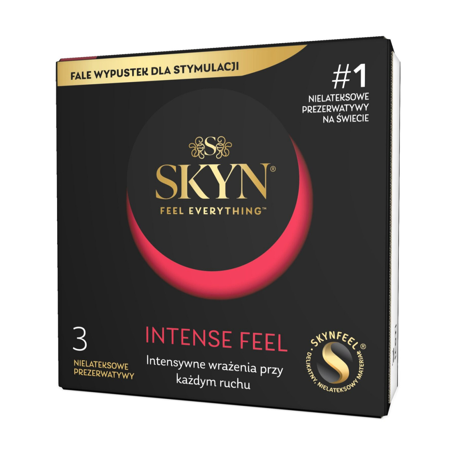 Безлатексні преміум-презервативи SKYN Intense Feel 3 шт