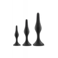 Набір анальних пробок Blush Luxe Beginner Plug Kit Black